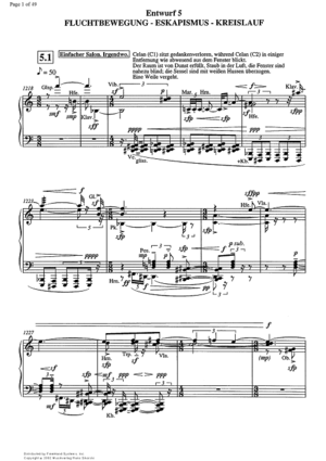 300x425 Celan, Sketch 5, Fluchtbewegung - Sheet Music Sketch