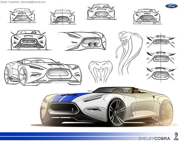 600x464 New Shelby Cobra On Ccs Portfolios - Shelby Cobra Sketch