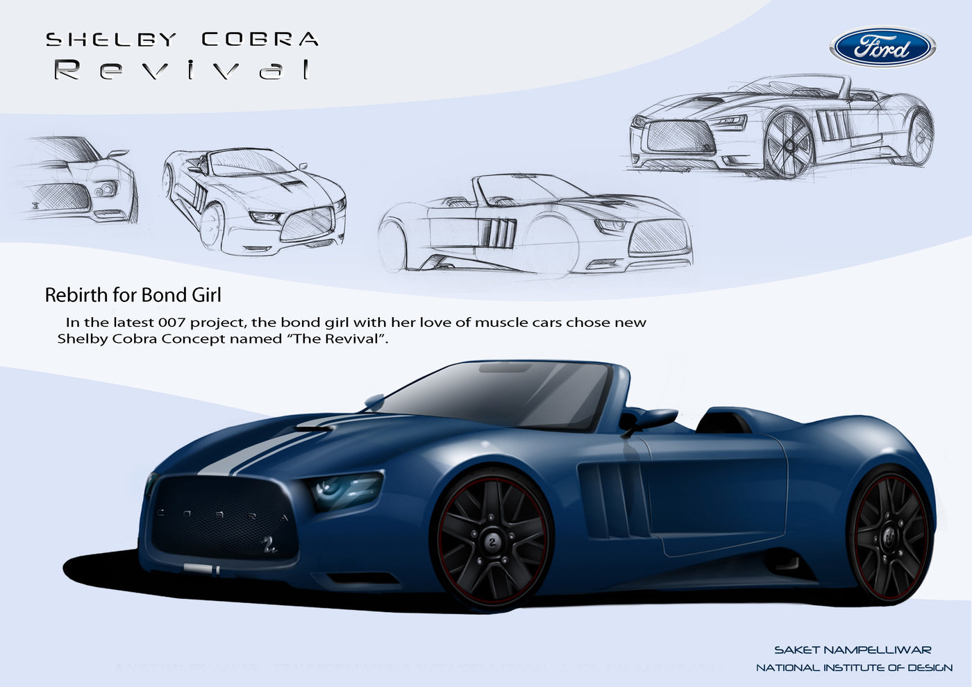 1400x990 Shelby Cobra Revival By Saket Nampelliwar - Shelby Cobra Sketch