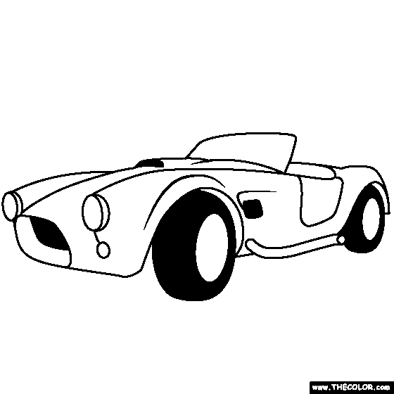 560x560 Shelby Cobra Coloring Page - Shelby Cobra Sketch