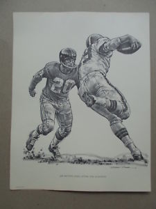 225x300 Robert Riger Shell Oil 1960 New York Giants Sketch - Shell Sketch