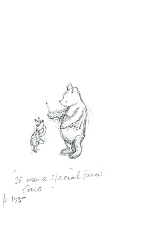 500x800 Some Of The First Sketches Of Winnie The Pooh Literary Hub - Shepard Sketch