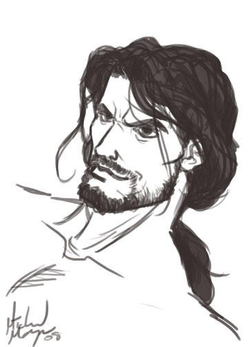 360x504 Sheriff Sketch 2 By Michaelmayne - Sheriff Sketch