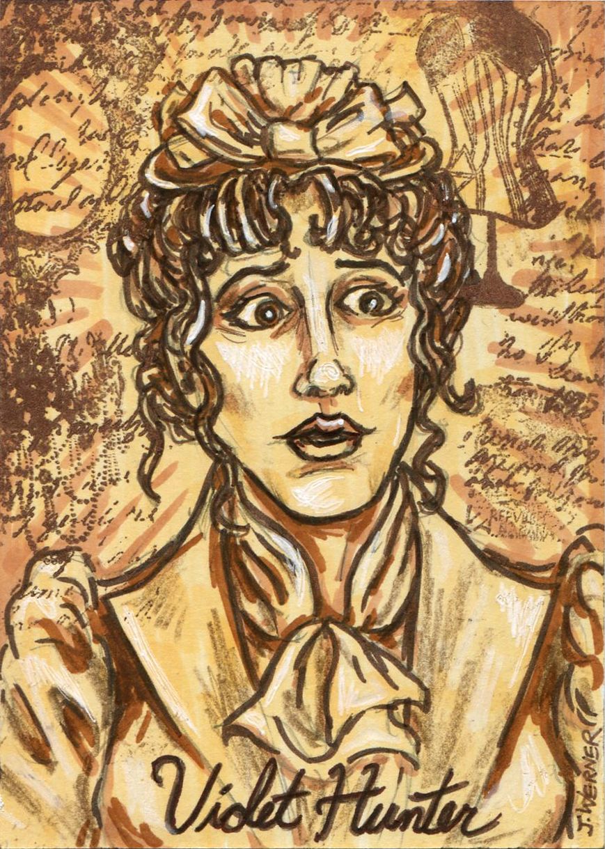 869x1219 The Adventures Of Sherlock Holmes Sketch Cards By Joshua Werner - Sherlock Holmes Sketch