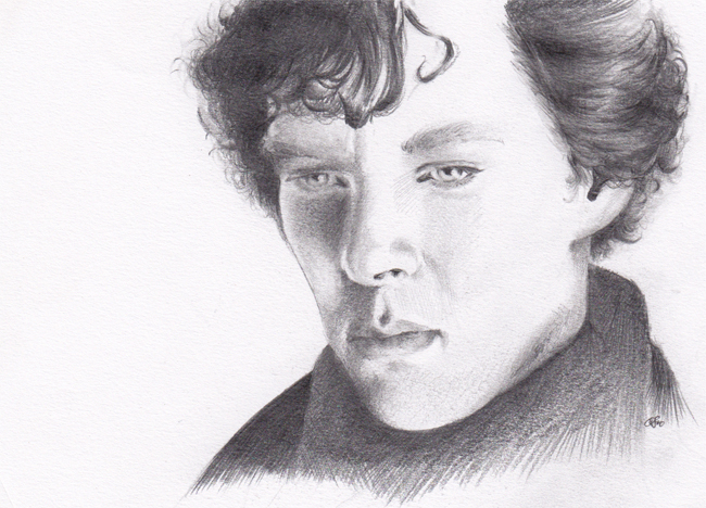 650x468 Sherlock Sketch By Livia Carica - Sherlock Sketch