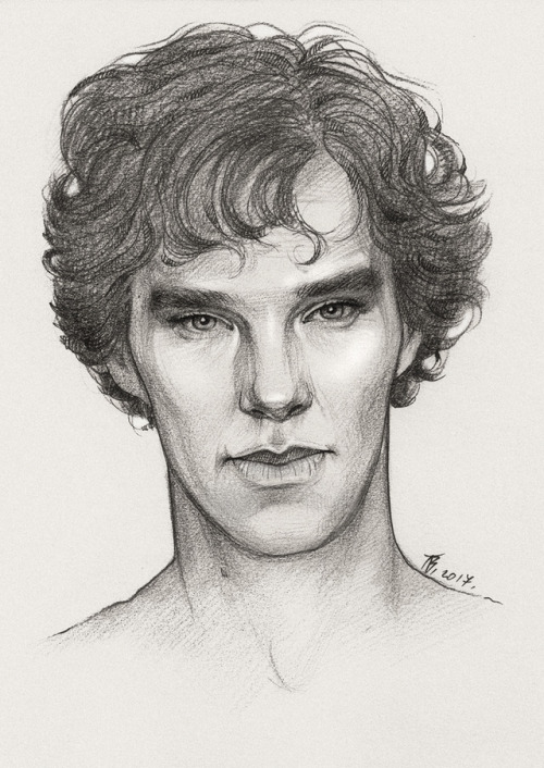500x706 Benedict Cumberbatch Graphics Tumblr - Sherlock Sketch