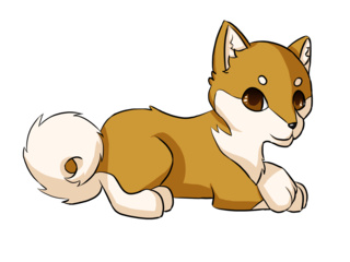 320x240 Shiba Inu Digital Drawing! - Shiba Inu Sketch