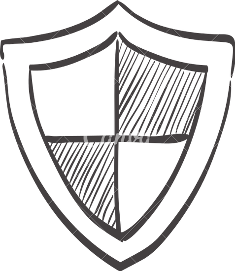 477x550 Pictures Of A Shield Group With Items - Shield Sketch
