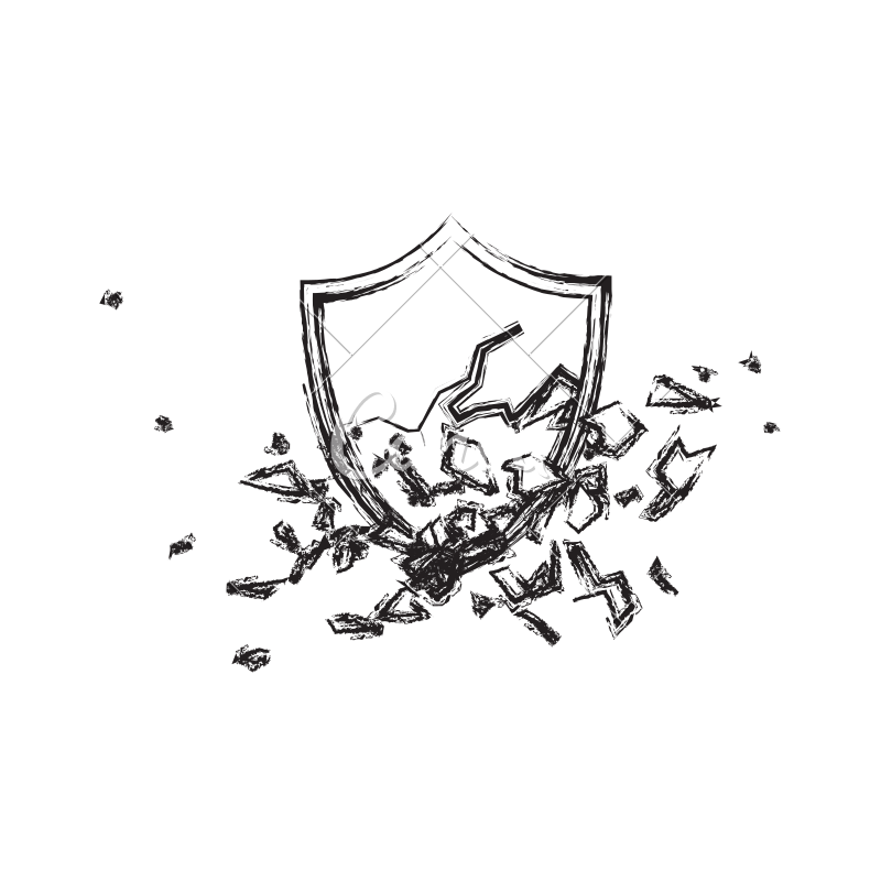 800x800 Broken Shield Sketch - Shield Sketch