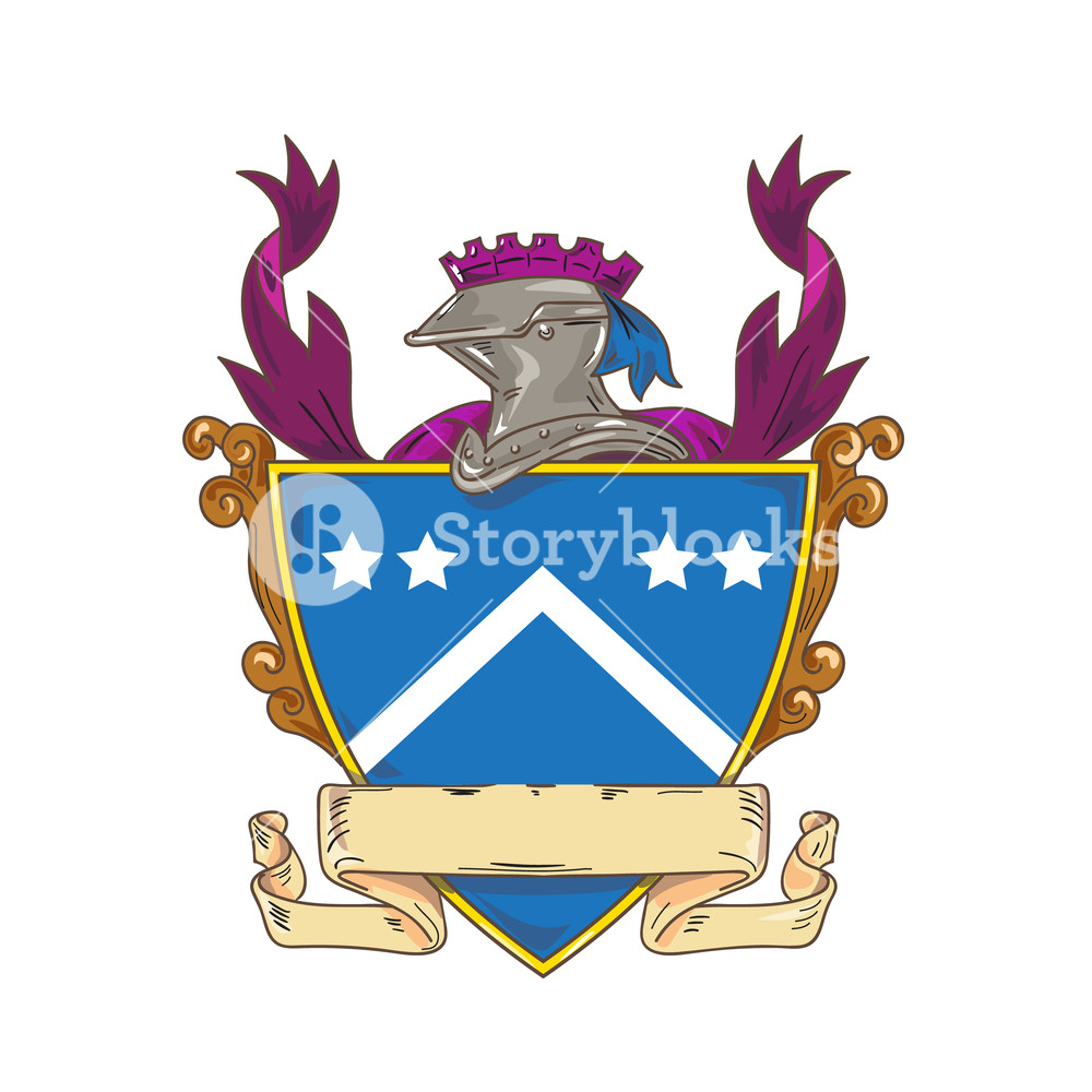 1000x1000 Drawing Sketch Style Illustration Of A Knight Armor Helmet And - Shield Sketch