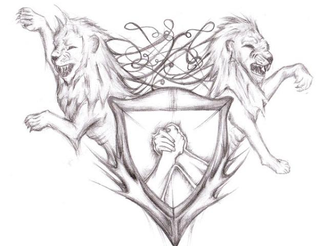 640x480 Drawn Shield - Shield Sketch