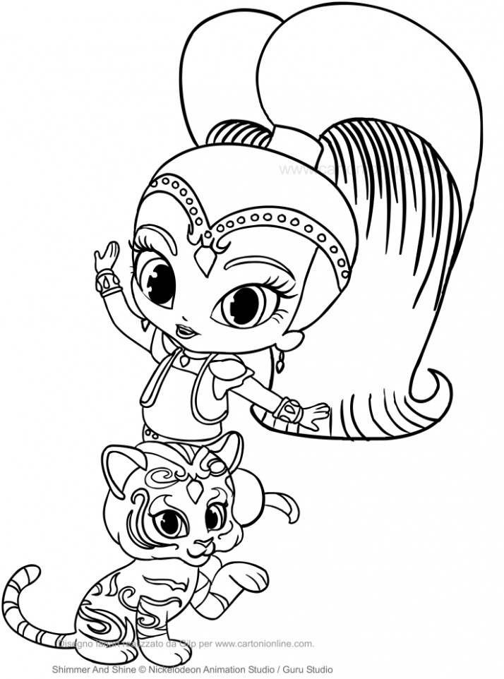 Shimmer And Shine Sketch at PaintingValley.com | Explore collection of ...