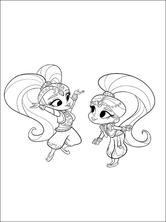 568x758 Shimmer And Shine Drawing 16 - Shimmer And Shine Sketch
