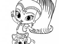 200x150 Shimmer And Shine Coloring Pages Free Drawing Board Weekly - Shimmer And Shine Sketch