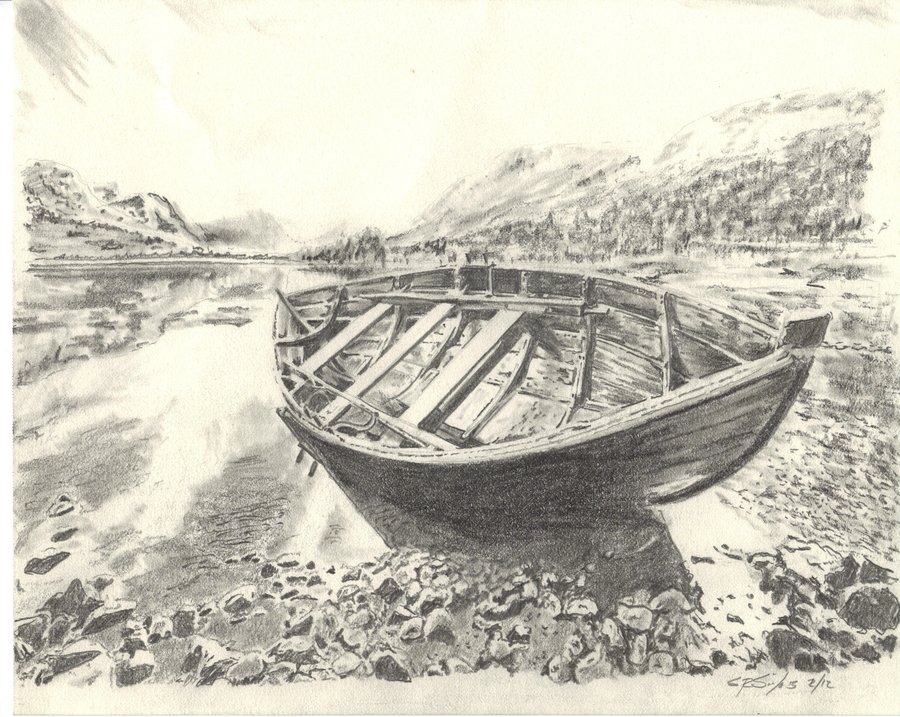 900x717 Pencil Drawings Pencil Drawings Boats - Ship Pencil Sketch