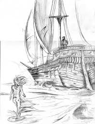 197x256 Pencil Sketch Ghost Ship Drawing Pictures - Ship Pencil Sketch
