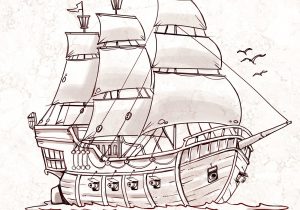 300x210 Pirate Ship Pencil Drawing Pencil Drawing Of Ships Pencil Drawings - Ship Pencil Sketch