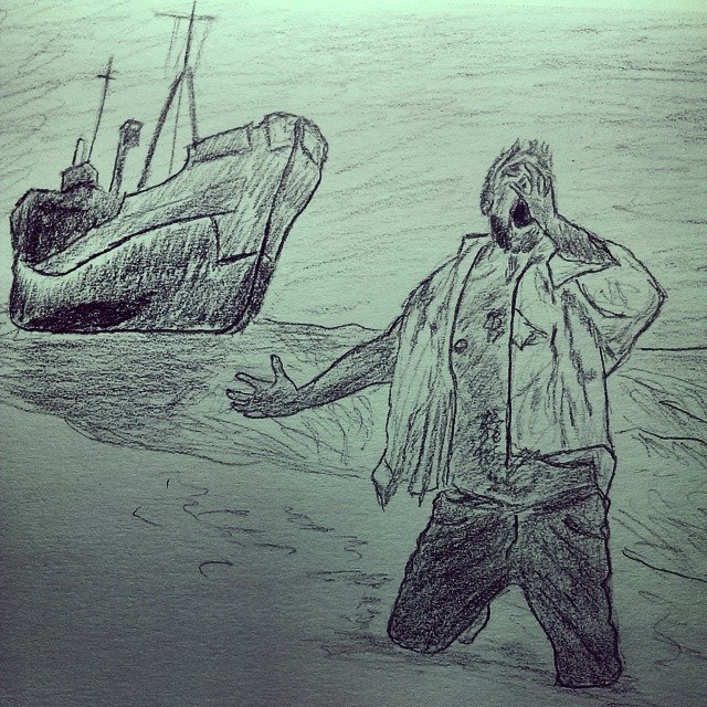 640x640 Shipwrecked - Shipwreck Sketch