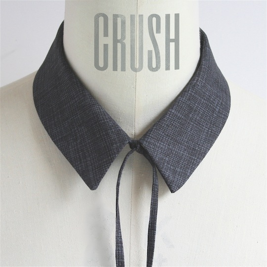 540x540 Crush Accessories Charcoal Sketch Print Shirt Collar - Shirt Collar Sketch
