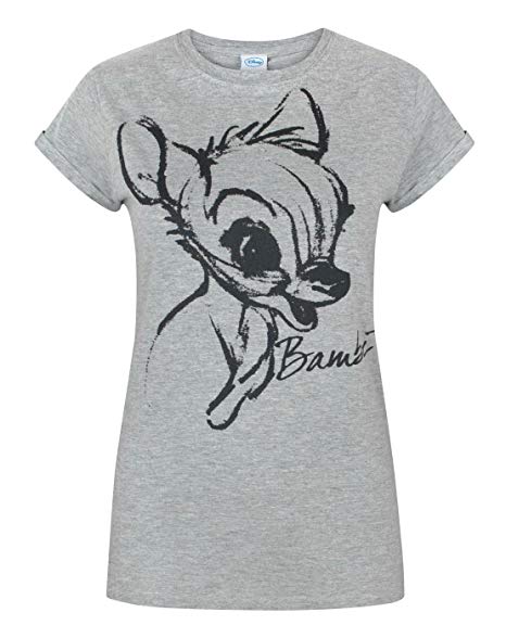 466x588 Disney Womensladies Bambi Sketch T Shirt Clothing - Shirt Sketch