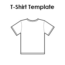 225x225 Blank T Shirt Templates Pdf - Shirt Sketch Template
