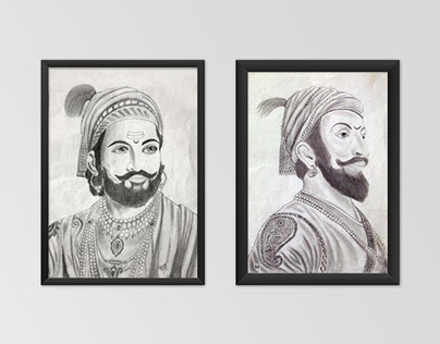 404x316 Chhatrapati Shivaji Maharaj Sketchs On Behance - Shivaji Maharaj Sketch