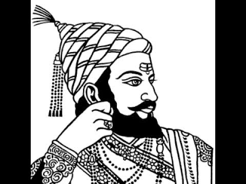 480x360 How To Draw Shivaji Maharaj Face Pencil Drawing Step By Step - Shivaji Maharaj Sketch
