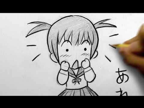 480x360 How To Draw A Chibi Surprised - Shocked Face Sketch