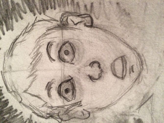 670x503 How To Draw A Surprised Face 11 Steps (With Pictures) - Shocked Face Sketch