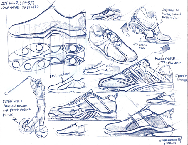 Shoe Design Sketches at PaintingValley.com | Explore collection of Shoe ...