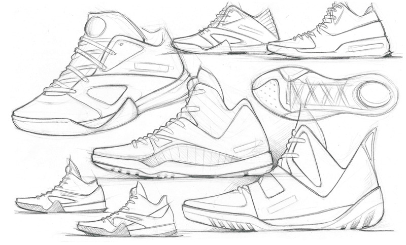 800x483 Footwear Sketches - Shoe Sketch Template