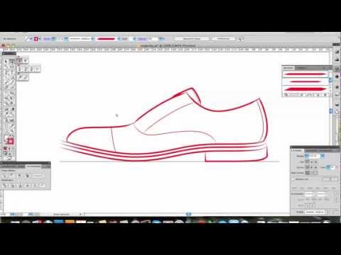 480x360 Footwear Design In Illustrator Part 1 Sketching - Shoe Sketch Template