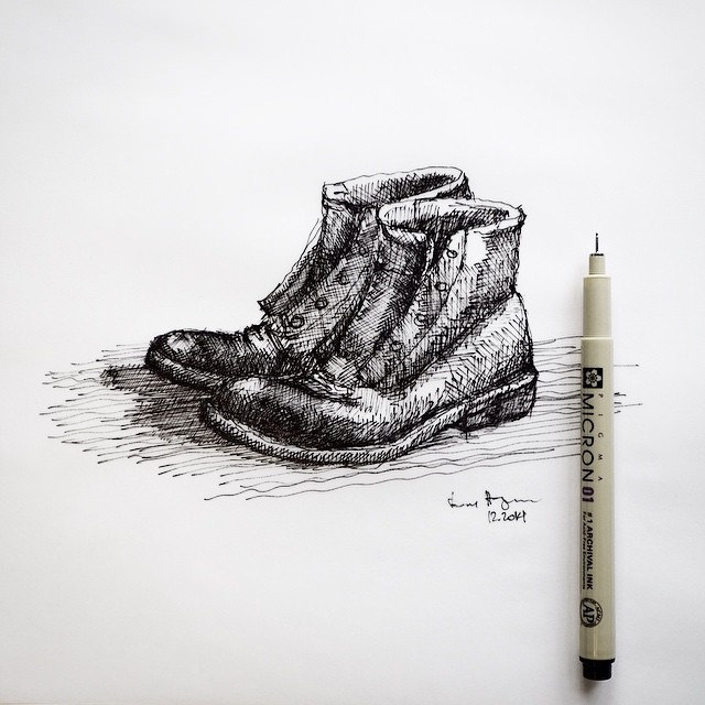 640x640 Giving Up Architecture, Drawing Shoes Now - Shoes Sketch Drawing
