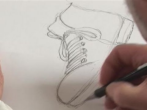 480x360 How To Sketch Shoes - Shoes Sketch Drawing
