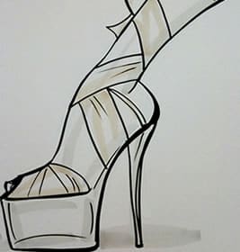 267x280 Shoe Sketch - Shoes Sketch Drawing