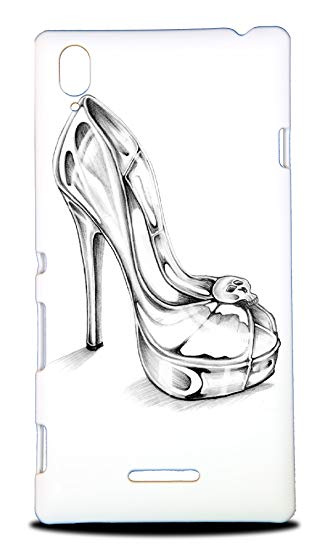 330x550 Foxercases Design High Heels Shoe Sketch Art Hard Back - Shoes Sketch Drawing