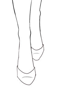 210x303 Draw Front View Of Shoes I Draw Fashion - Shoes Sketch Drawing