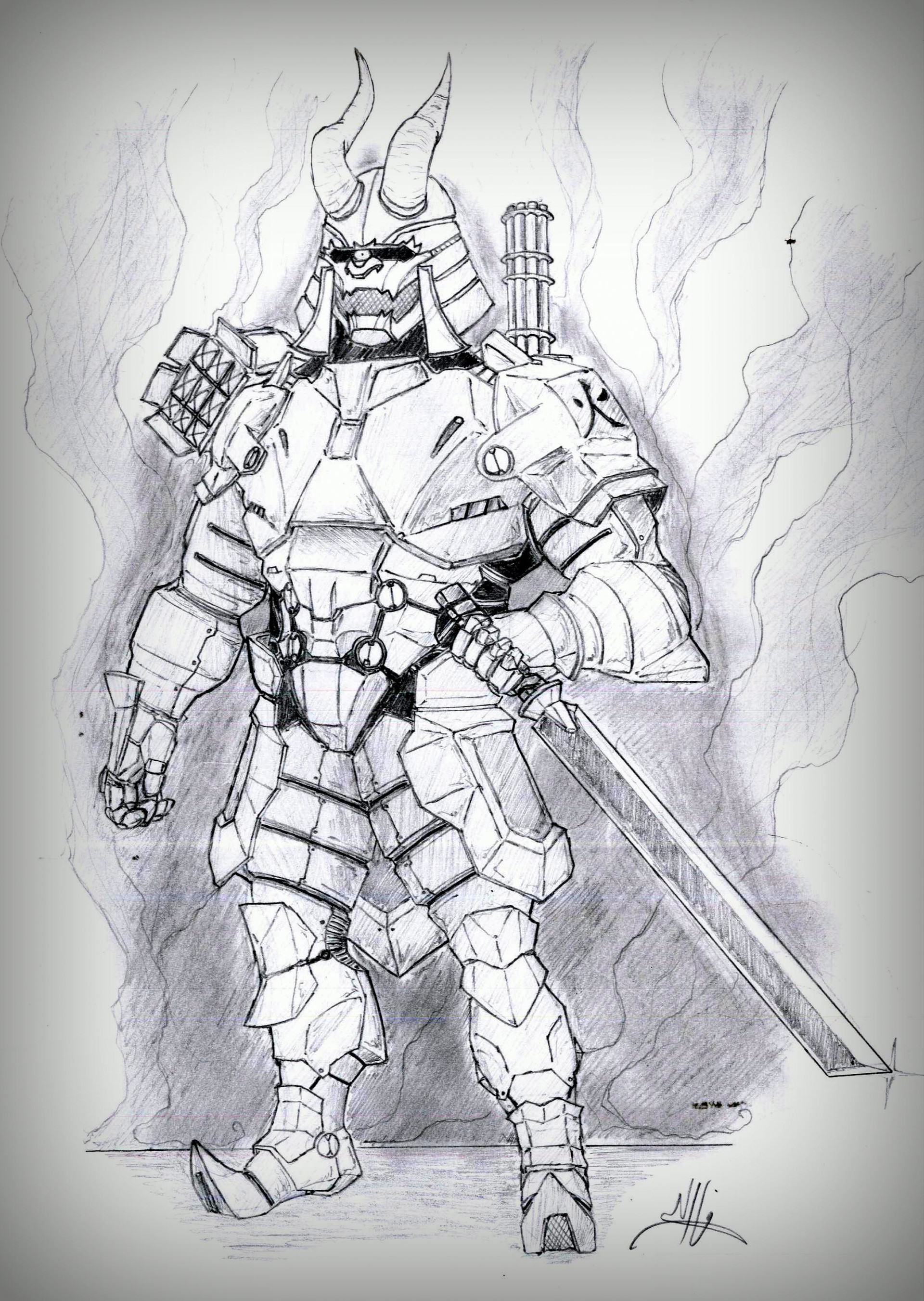 1920x2702 Fares Mhaya - Shogun Sketch