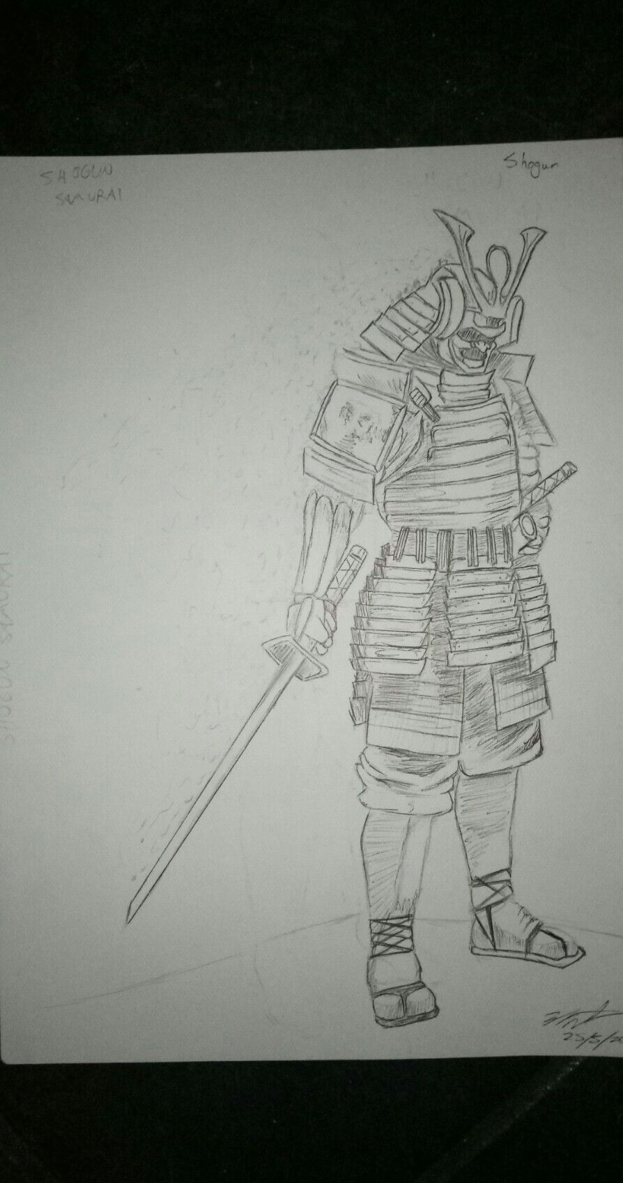 894x1697 Last Year I Went To Japan A Bit Of Inspiration For Some Art And - Shogun Sketch