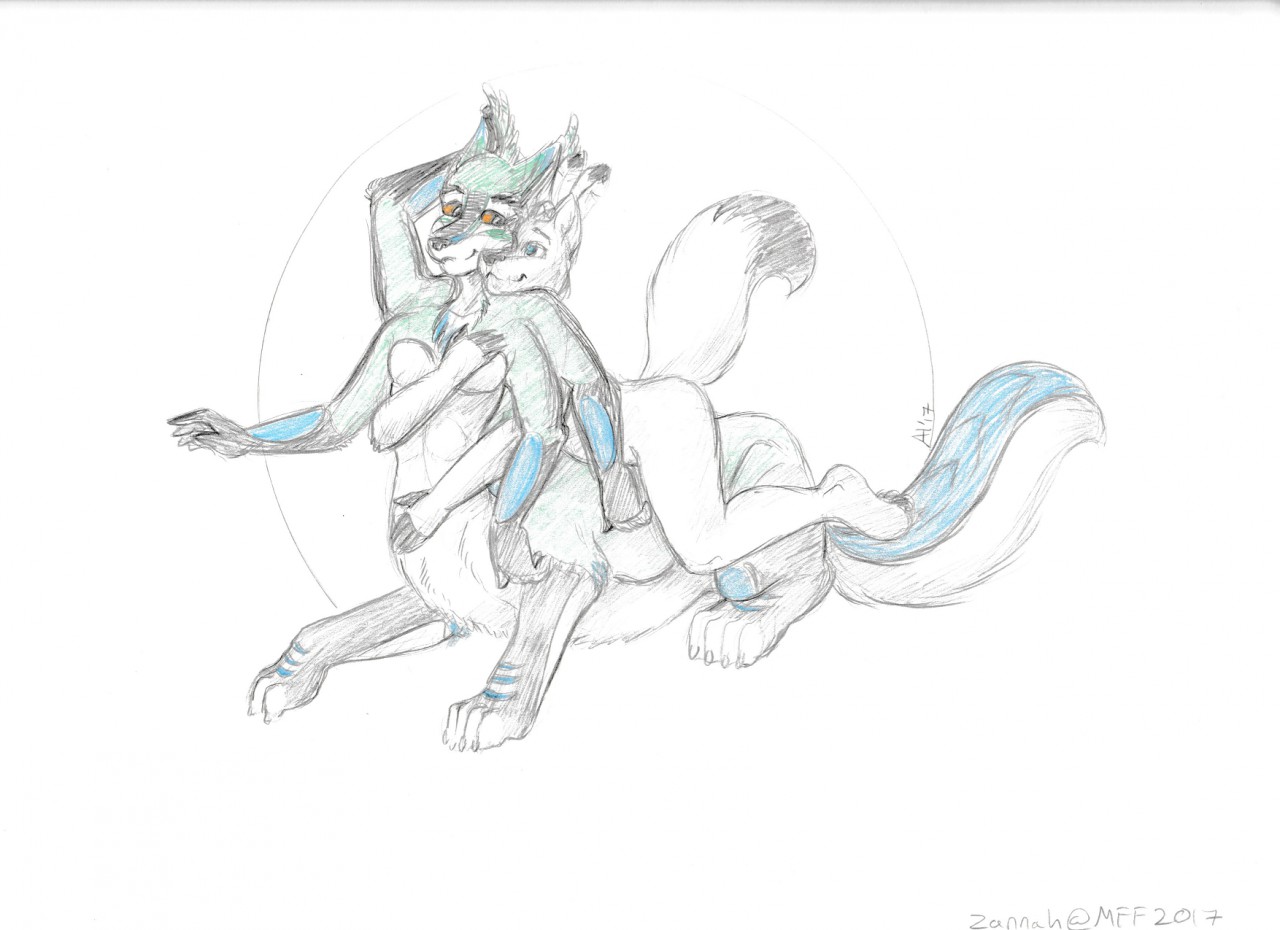 1280x930 Shogun And Shiro Snuggles By Shogunfox - Shogun Sketch