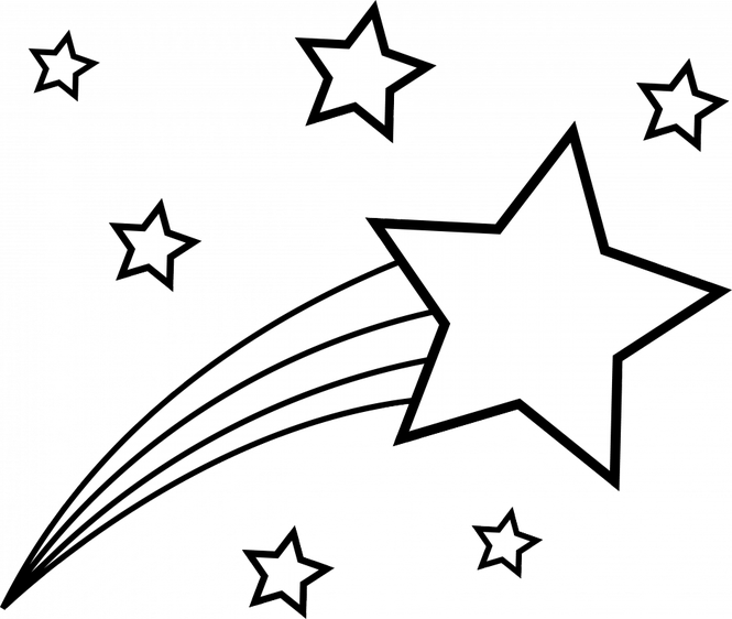 665x562 Shooting Stars Coloring Pages On Guatemala Map Coloring - Shooting Star Sketch