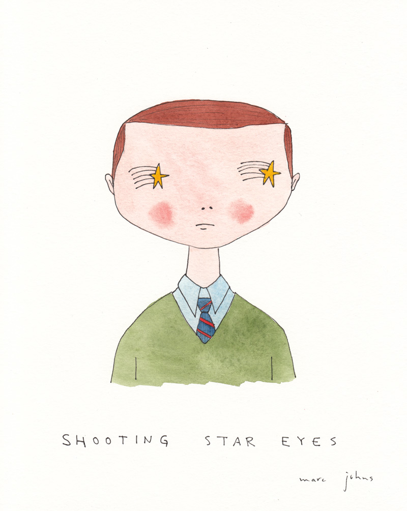 800x1005 Shooting Star Eyes - Shooting Star Sketch