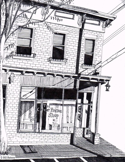 425x549 Nyack Sketch Log The Corner Frame Shop Nyack News And Views - Shop Sketch