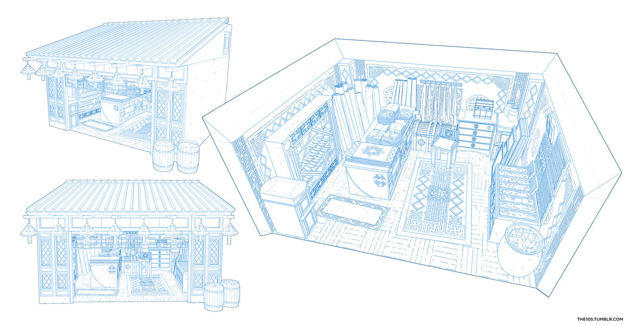 1244x643 Clothing Shop Sketch - Shop Sketch