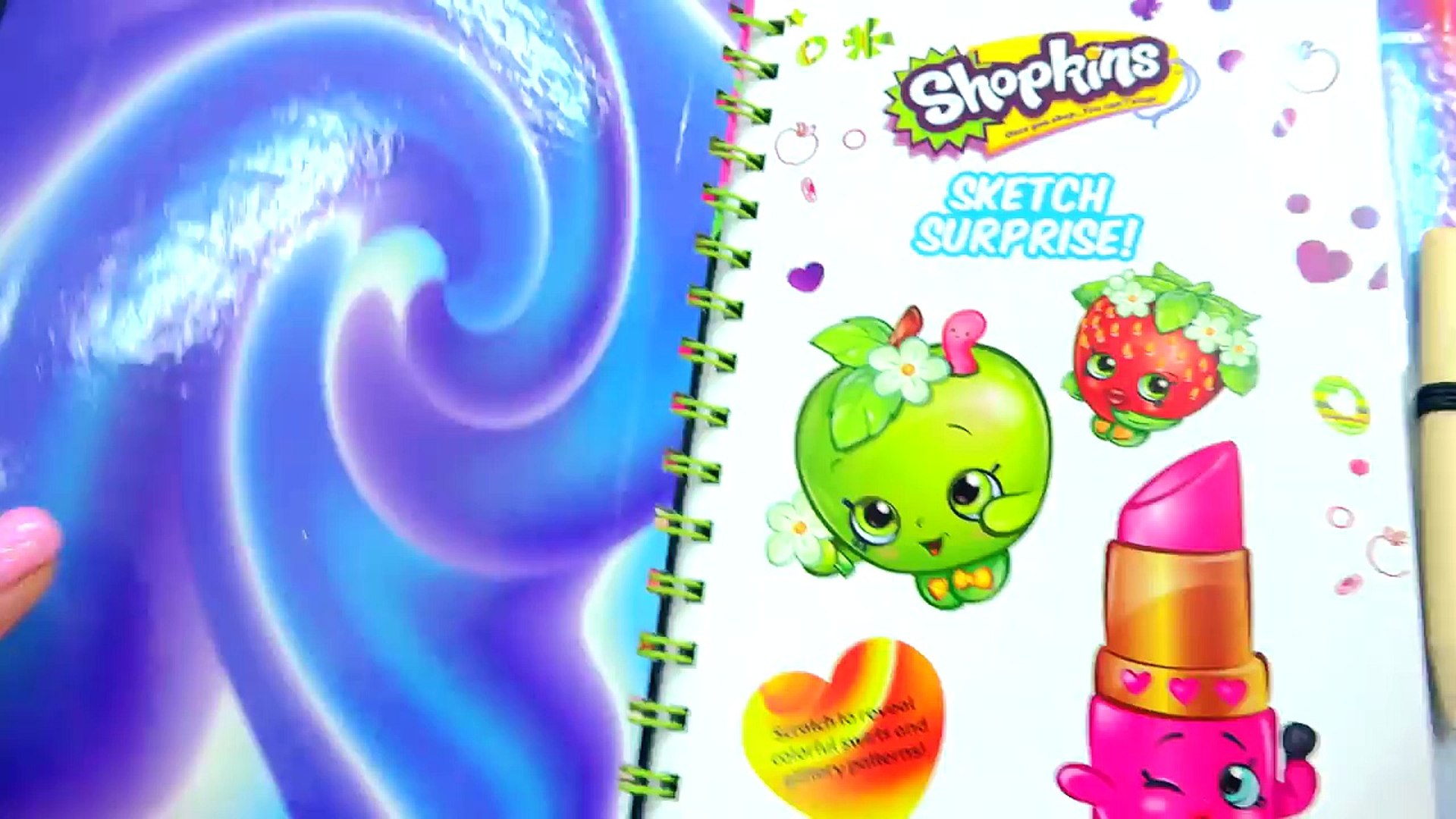 1920x1080 Shopkins Sketch Surprise Scratch Drawing Art Book - Shopkins Sketch