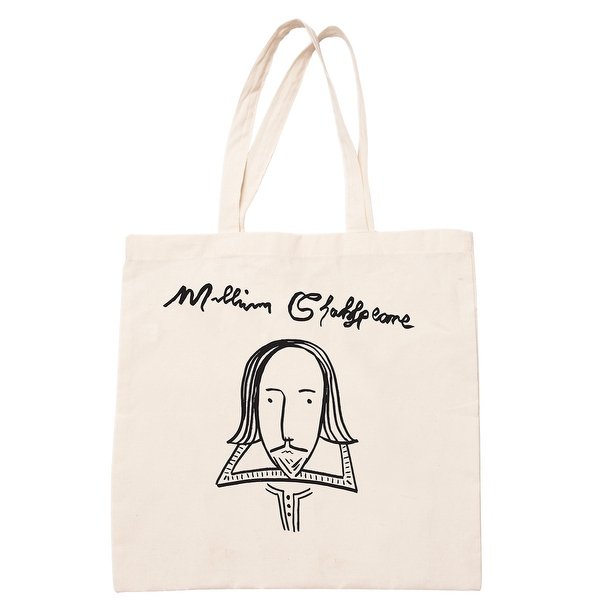 600x600 Shop William Shakespeare Portrait Sketch Amp Signature Tote Bag - Shopping Bag Sketch