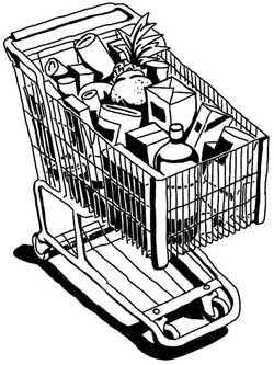 Shopping Cart Sketch at PaintingValley.com | Explore collection of ...