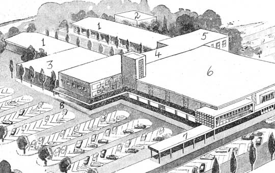 540x341 Drive In Shopping - Shopping Mall Sketch