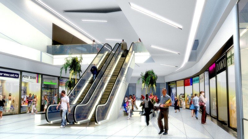 Shopping Mall Sketch at PaintingValley.com | Explore collection of ...