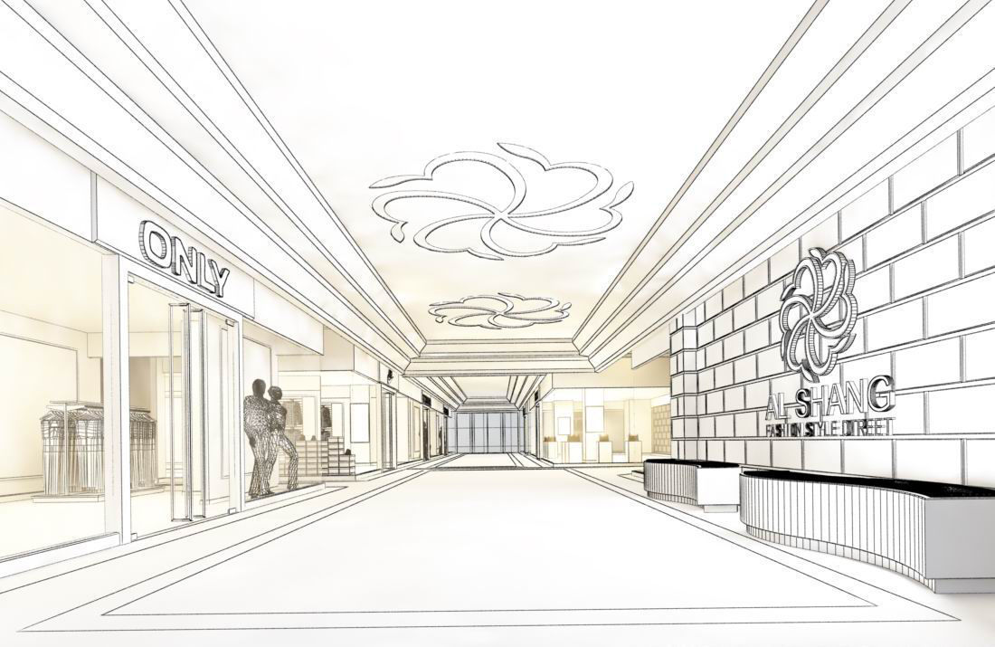 Shopping Mall Sketch at Explore collection of